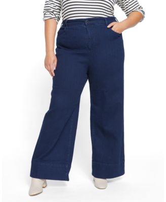 Plus Size Carrie High Rise Wide Leg Jeans
