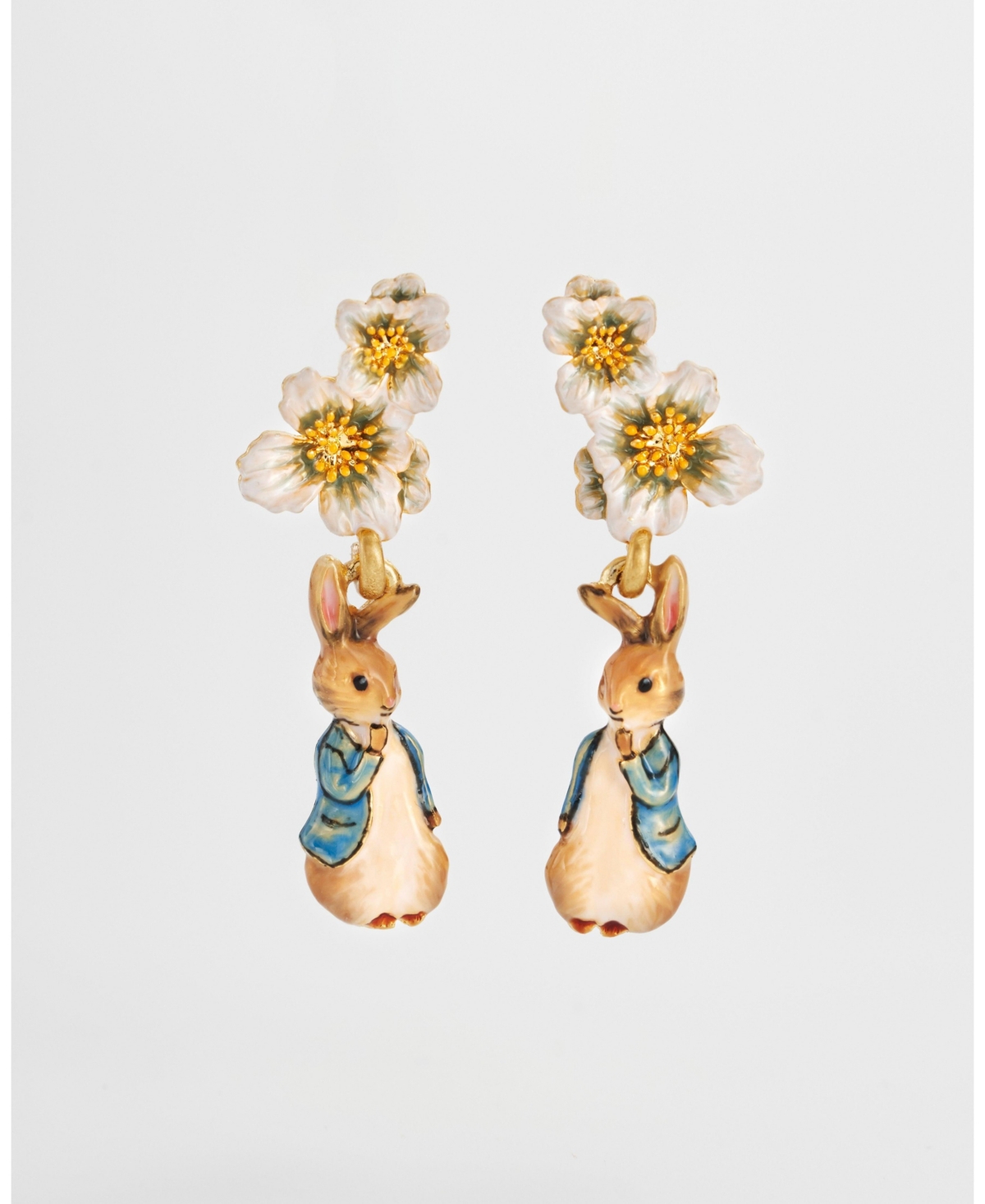 Fable England Peter Rabbit Floral Drop Earrings