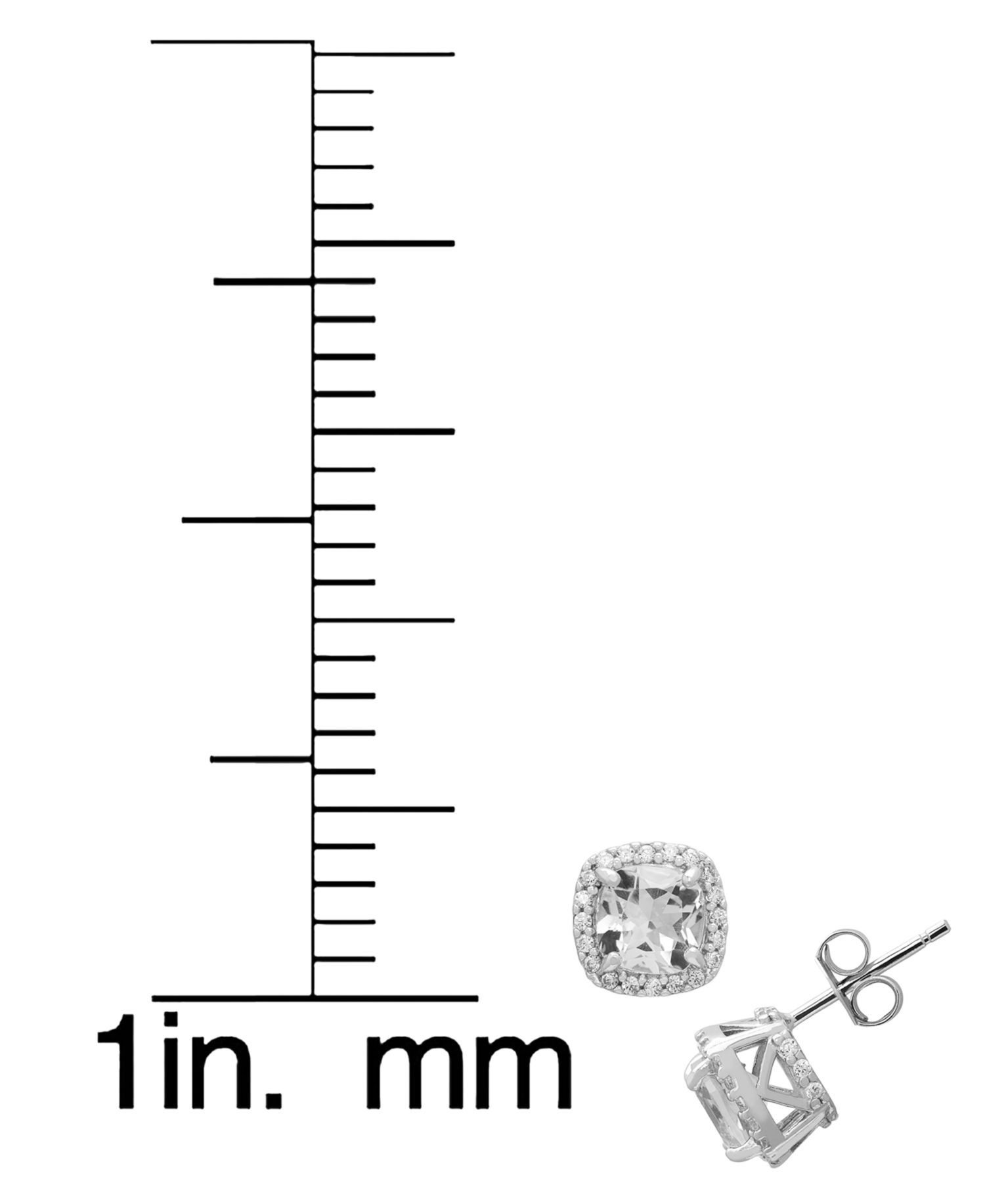 Lab-Grown White Sapphire Pendant Necklace & Matching Earrings (4-1/8 ct. t.w.) in Sterling Silver, 2-Piece Set