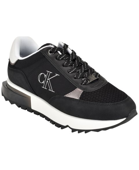 Женские брюки Calvin Klein Melidee Logo Lace-Up, цвет: Чёрный / Белый