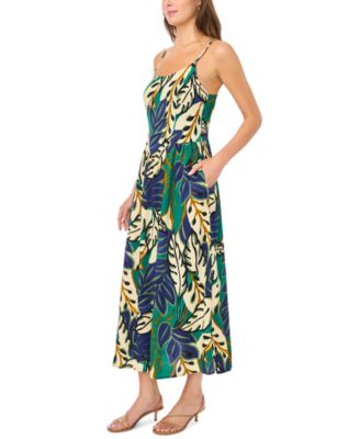 (M13)Macy's フローラルサンプラーセット MSK Women's Floral Print Smocked Back Maxi Dress - Macy's