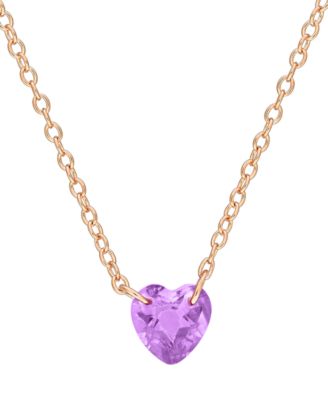 Amethyst (3/4 ct. t.w.) Pendant Necklace in 18k Gold-Flash-Plated Sterling Silver (Also Available in Garnet)
