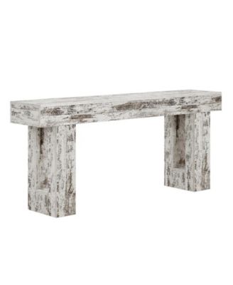 63 Inch Wood Sofa Table for Entryway and Living Room