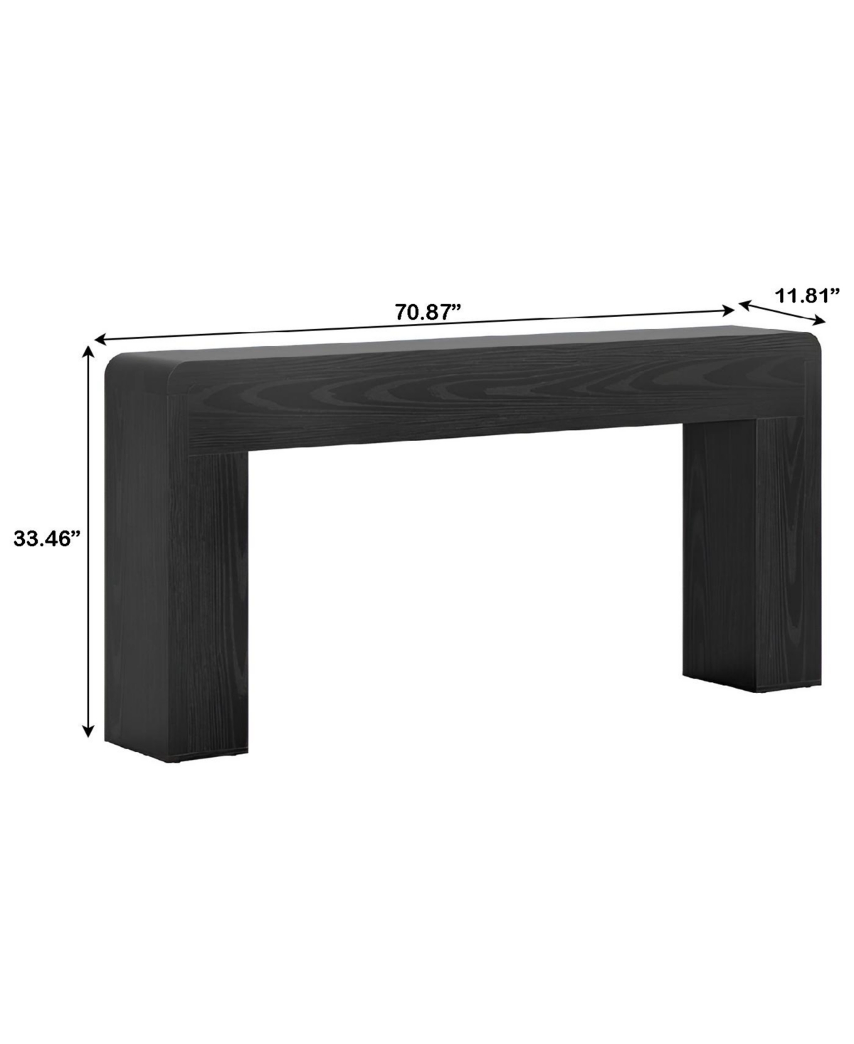 Slickblue Modern Wooden Console Table for Foyer, Entryway and Behind Sofa Use