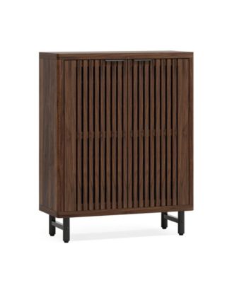 Modern Shoe Cabinet with 6 Tier Adjustable Storage Shelves