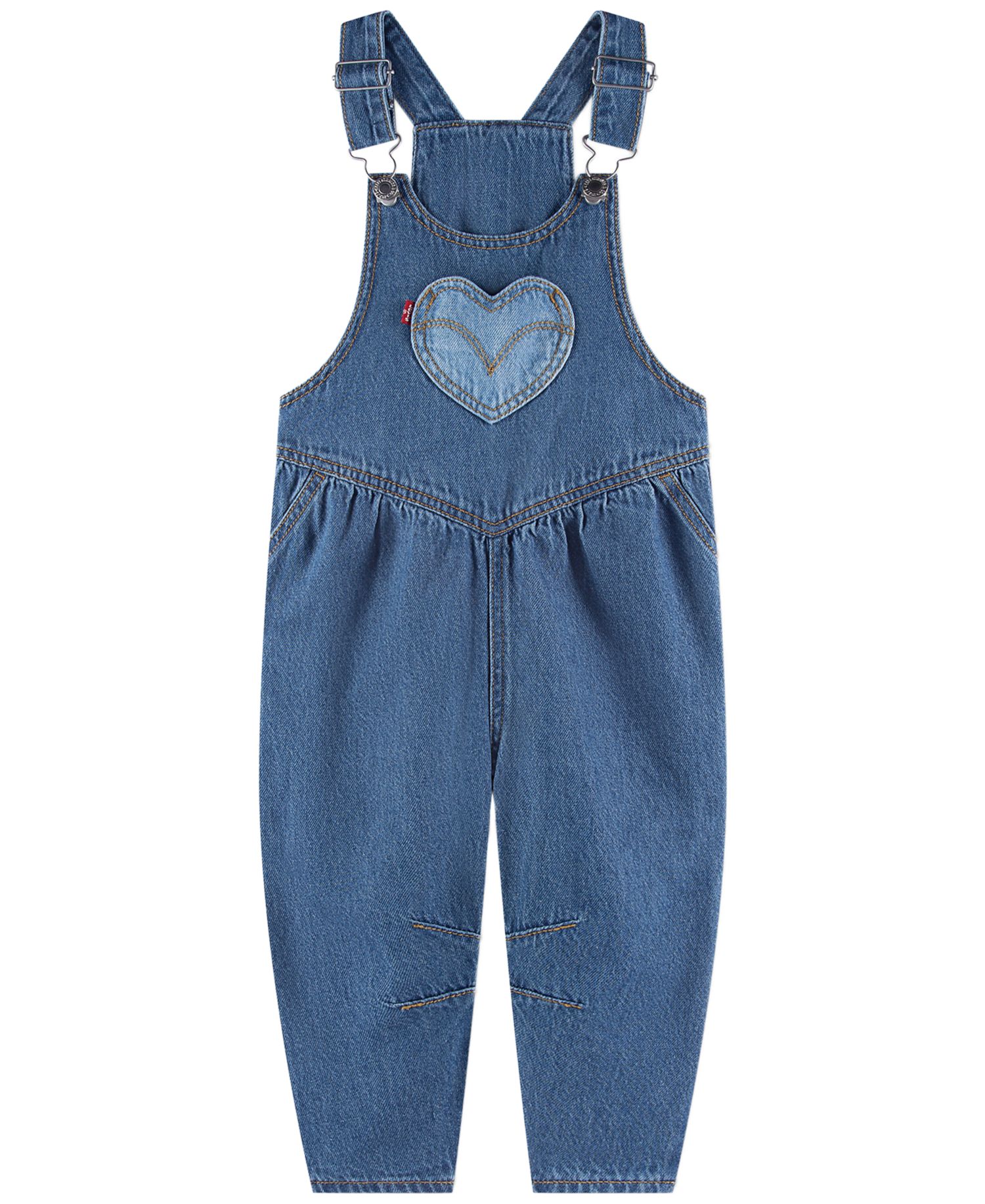 Baby Girls' Sleeveless Heart Overall