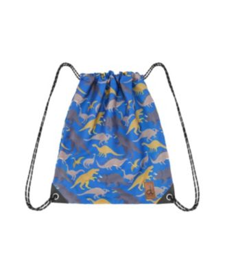 Little Boy Dinosaur Playful Lightweight Durable Drawstring Bag