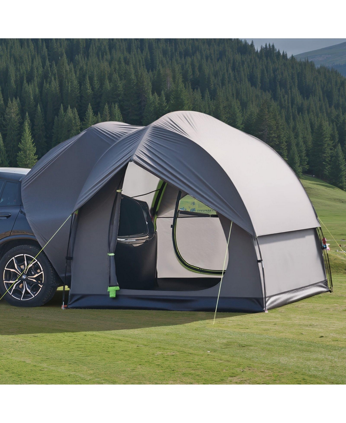 Cozito Suv Camping Tent, 8 x 8 feet Double Layer PU2000 Tent with Rainfly and Storage Bag