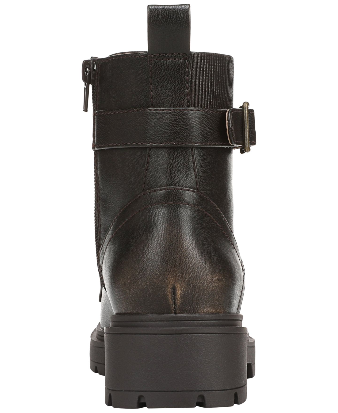 Женские ботинки Blowfish Malibu Del Mar Lace-Up Short Booties, цвет: Шоколадная искусственная кожа — фото 3