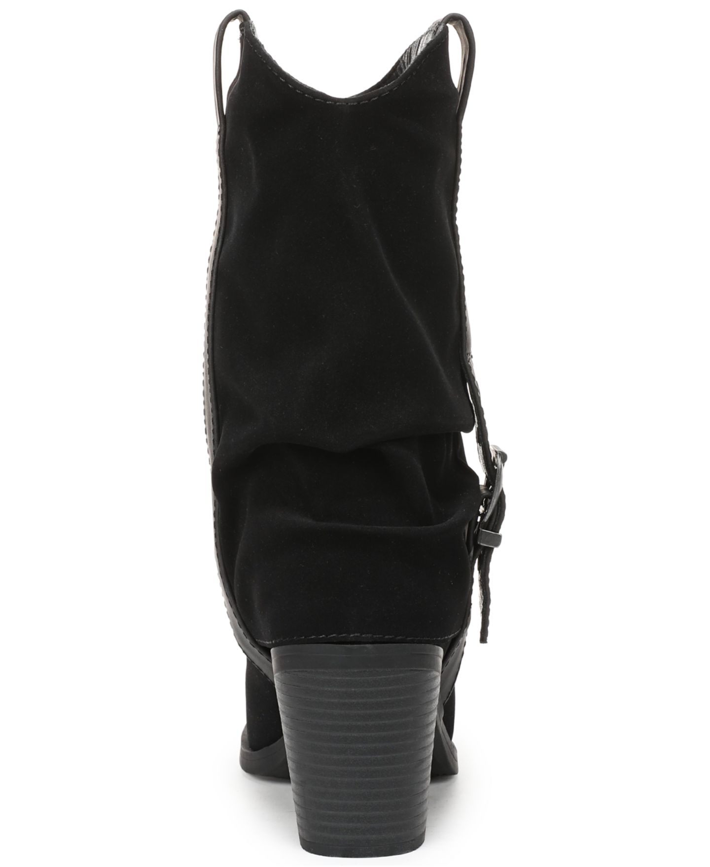 Женские ботинки Blowfish Malibu Carter Zip Tall, цвет: Чёрный искусственный замшевый — фото 3