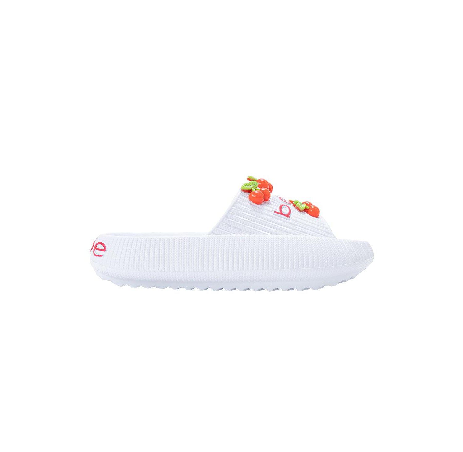 Little Girls Girls EVA Slide - Lightweight Comfy Slide Sandals with Cherry Charms
