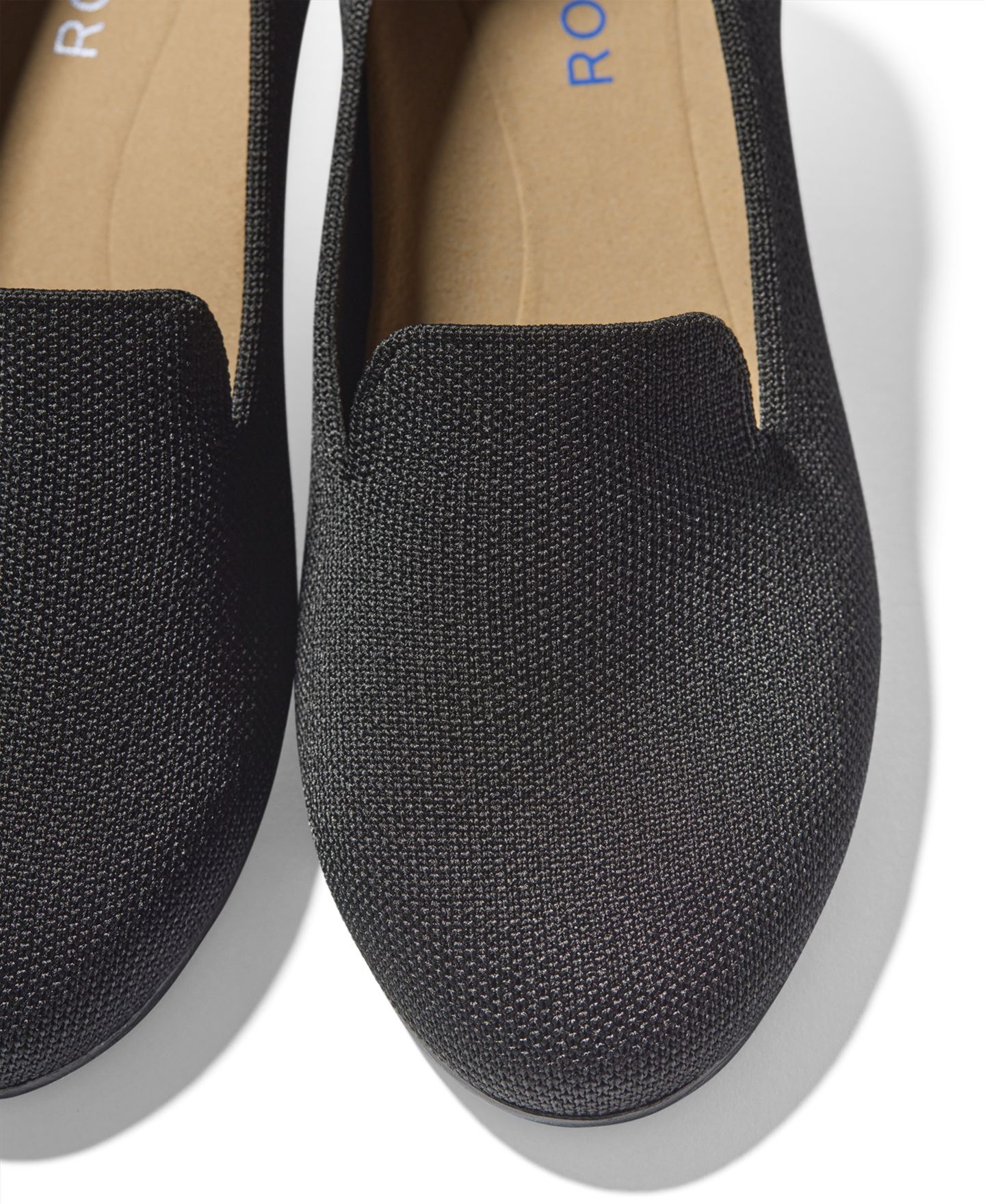 Женские туфли Rothy's The Daily Round-Toe Knit, цвет: Чёрный — фото 5