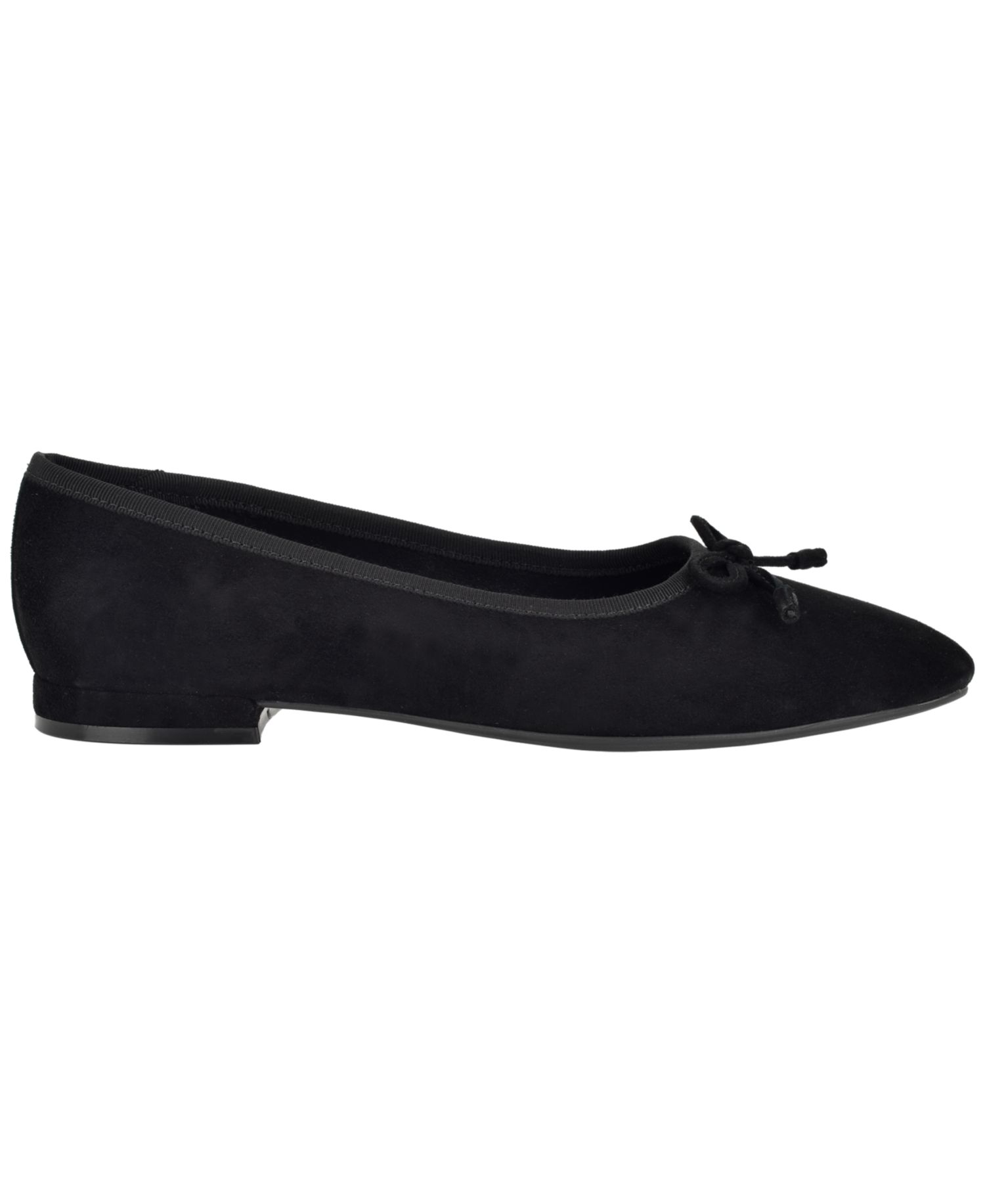 Women's Cyrie Suede Low Block Heel Ballet Flats