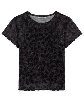 Girls' 7-16 Short-Sleeve Mesh T-Shirt