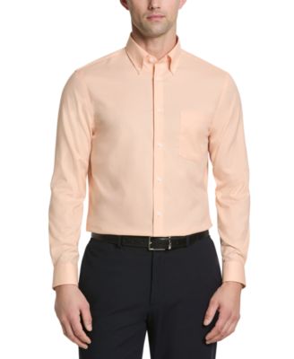 Men's Long-Sleeve Solid Dress Shirt