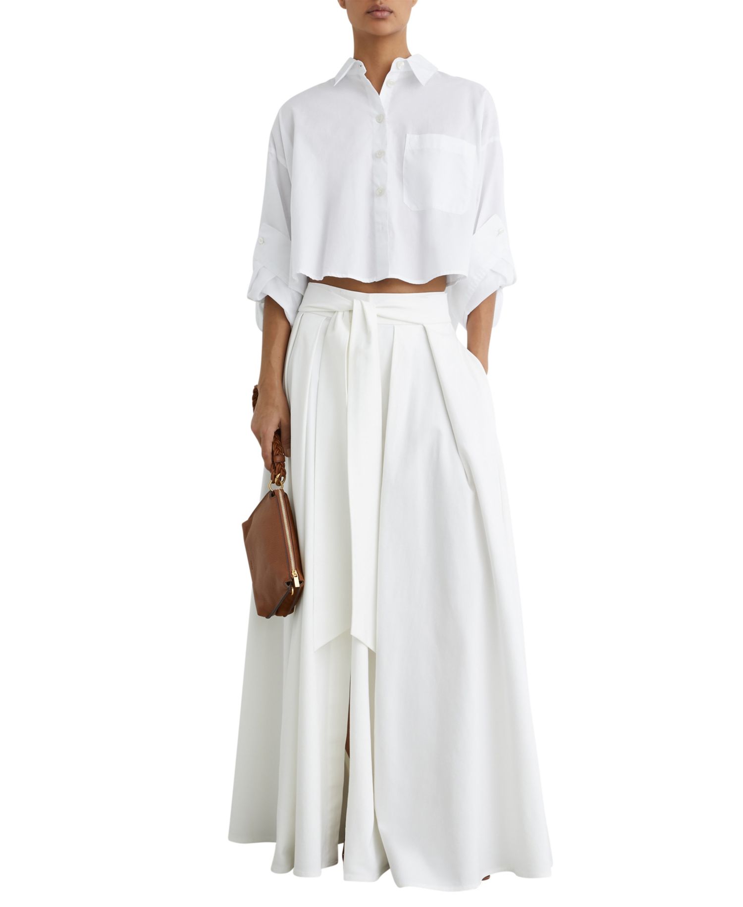 Women's Solenge Cropped Cotton Shirt