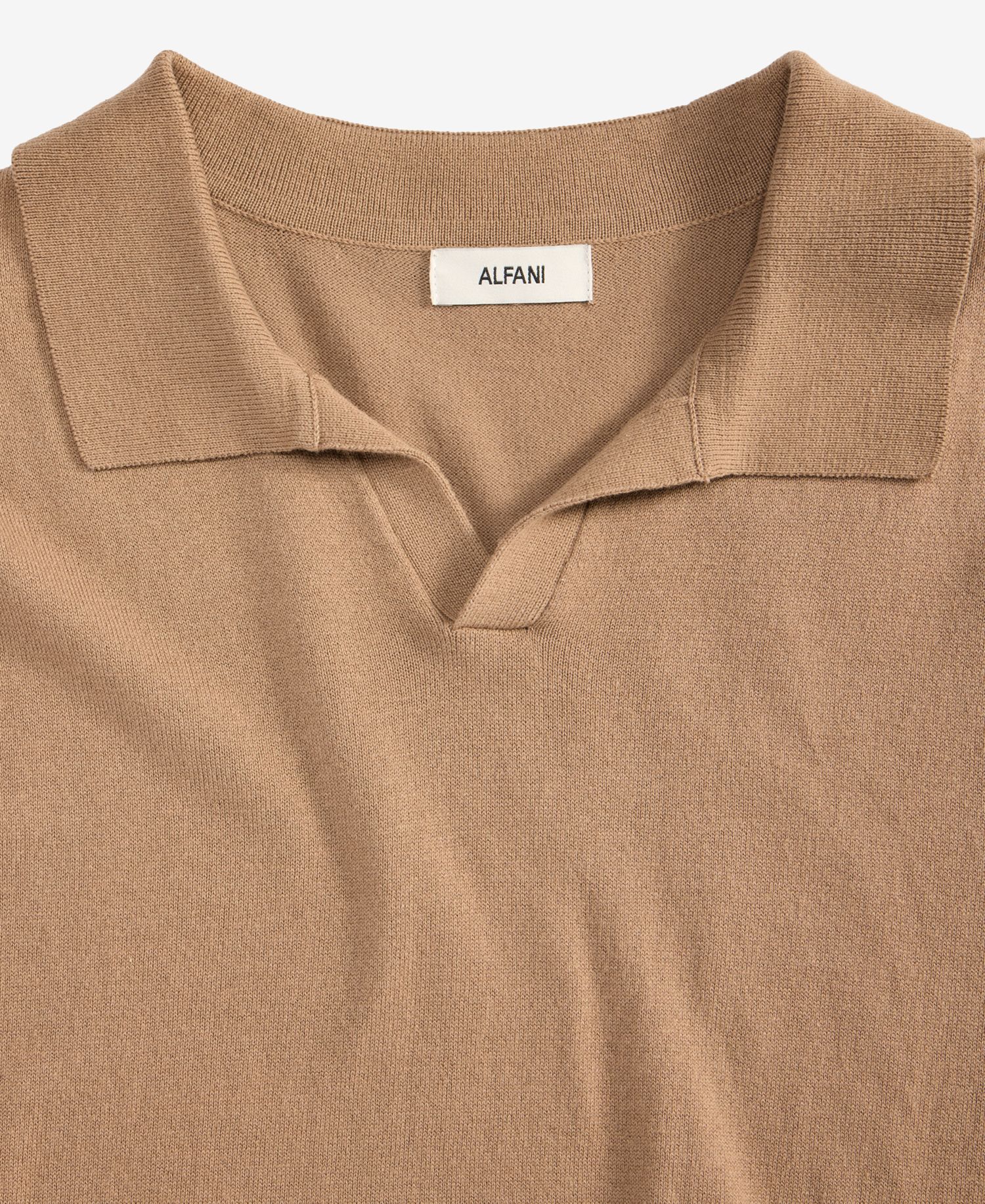 Men's Cotton-Blend Johnny-Collar Polo Sweater