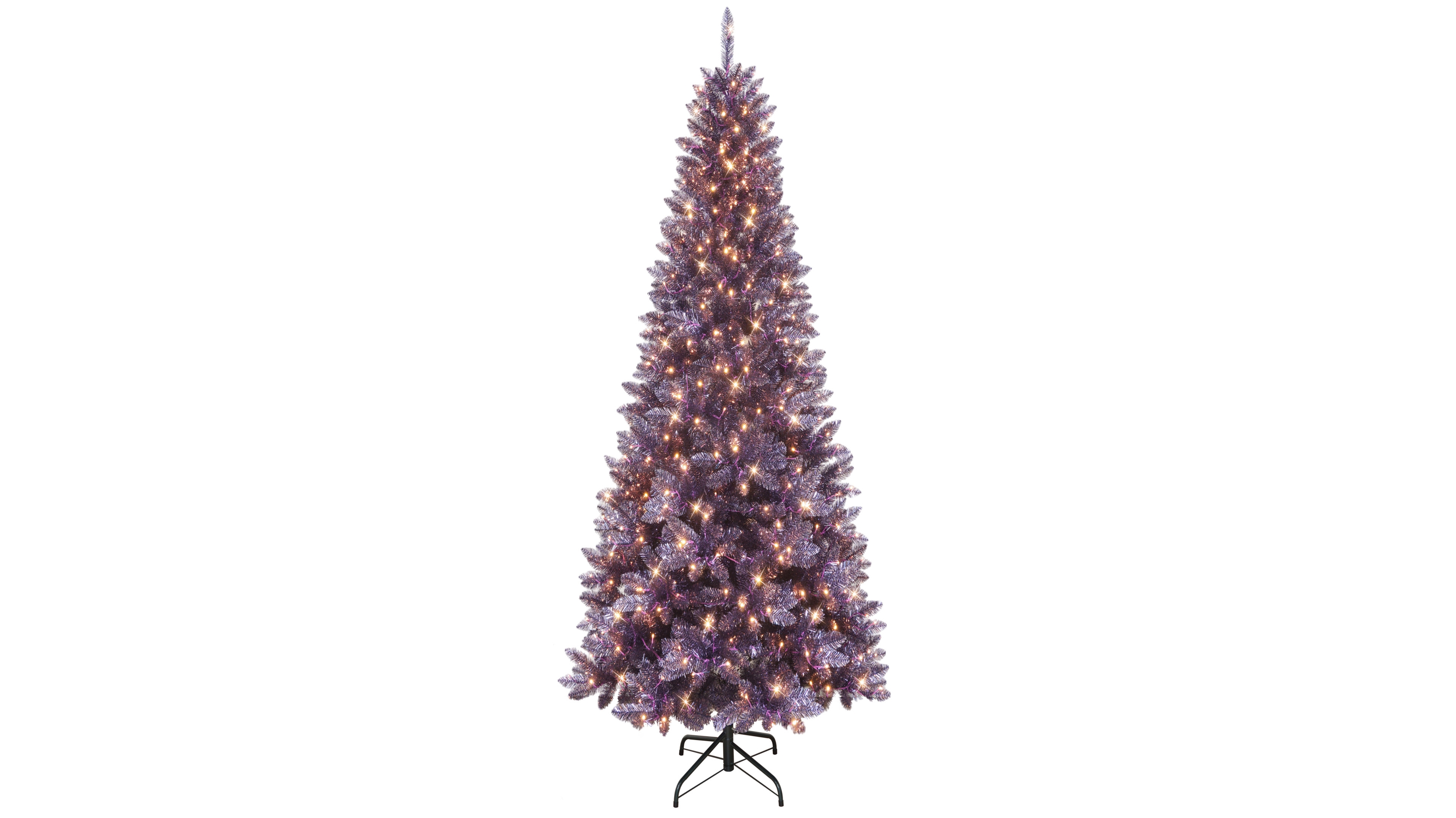 Puleo International 7.5' Pre-Lit Durham Pine Artificial Christmas Tree