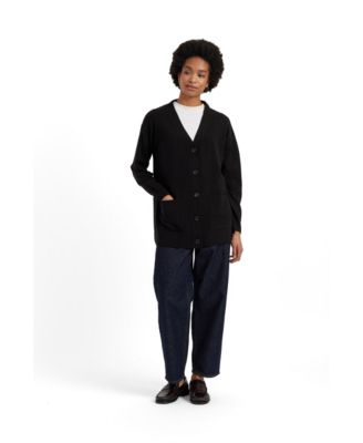 Women's Wool-Cashmere Long Cardigan