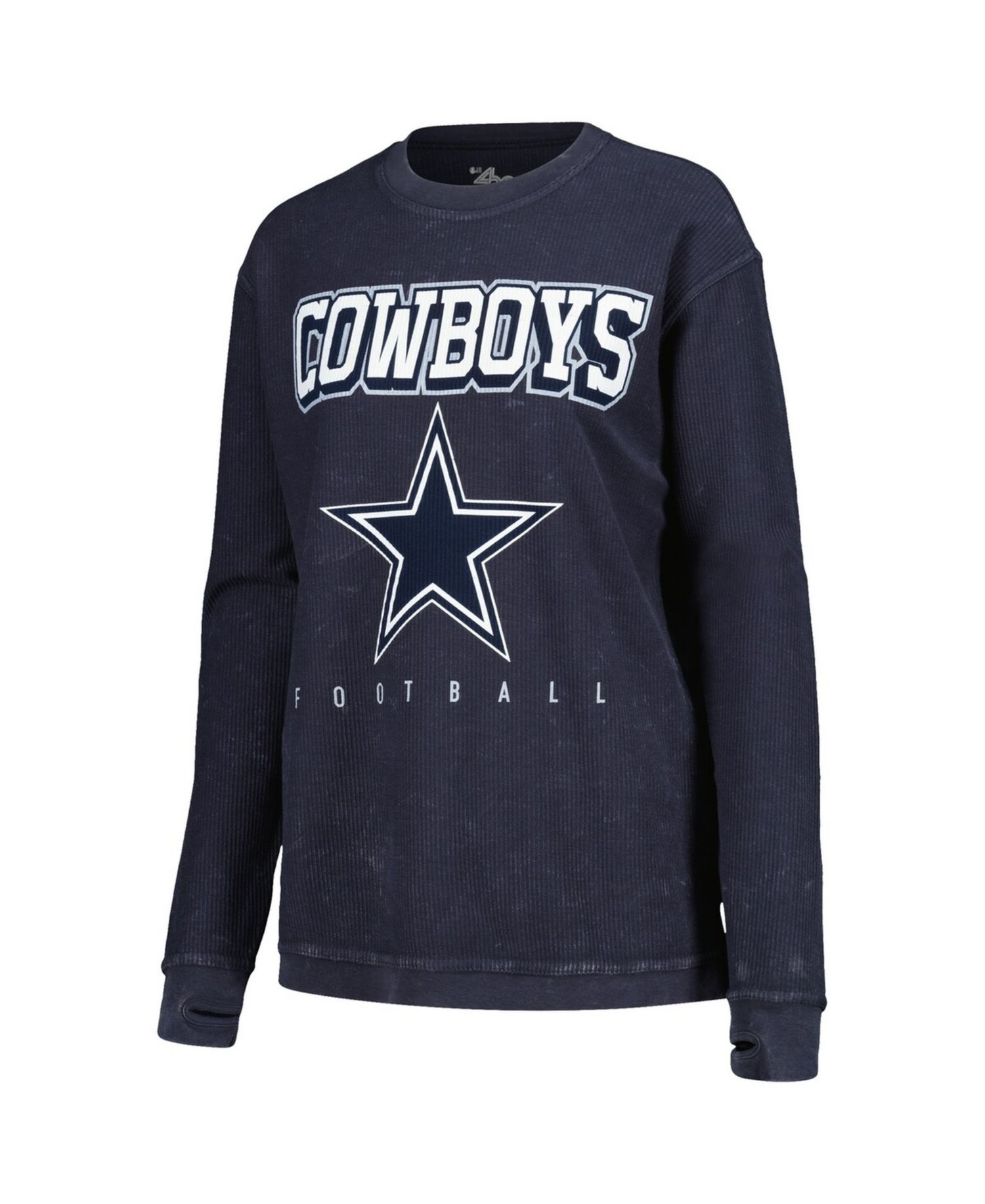Women's Navy Dallas Cowboys Comfy Cord Pullover Sweatshirt