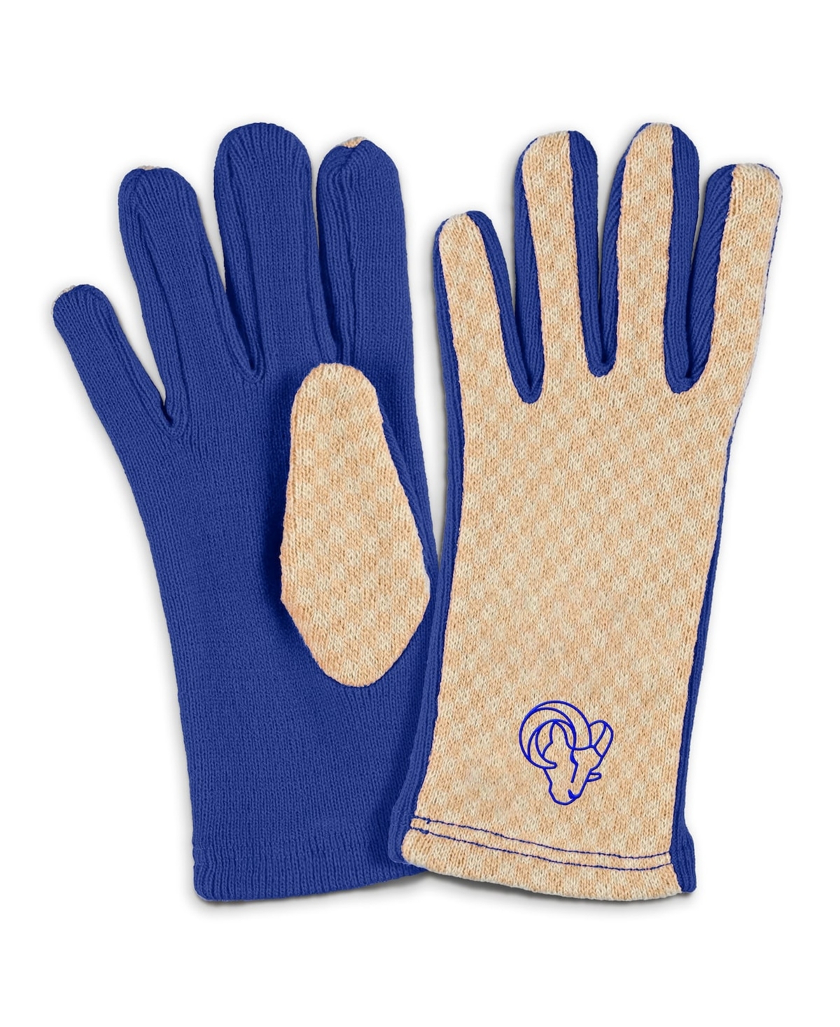 Wear by Erin Andrews Women's Los Angeles Rams Tonal Microcheck Scarf Glove Set