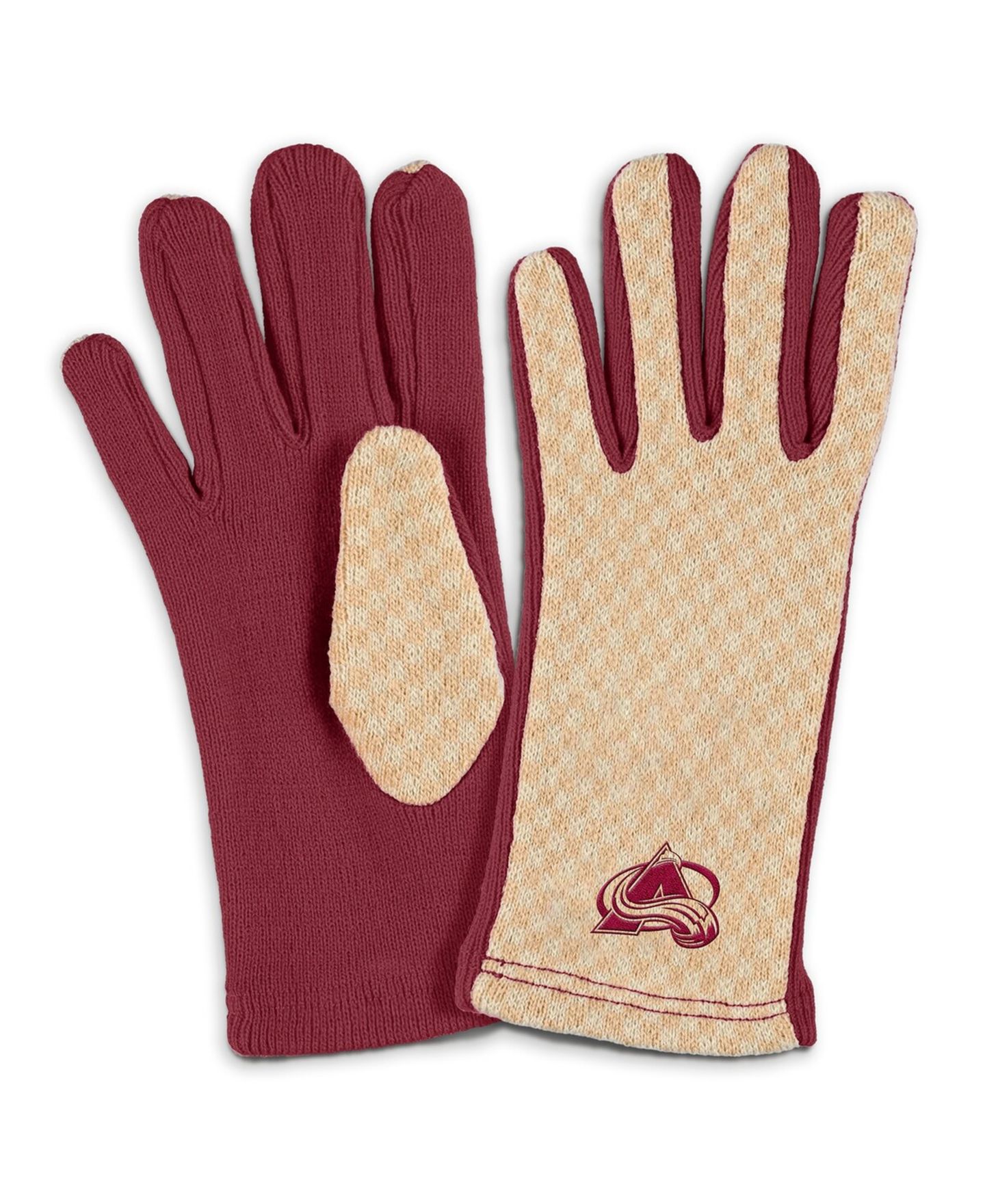 Женские перчатки WEAR by Erin Andrews Colorado Avalanche Tonal Microcheck Scarf Glove Set — фото 3