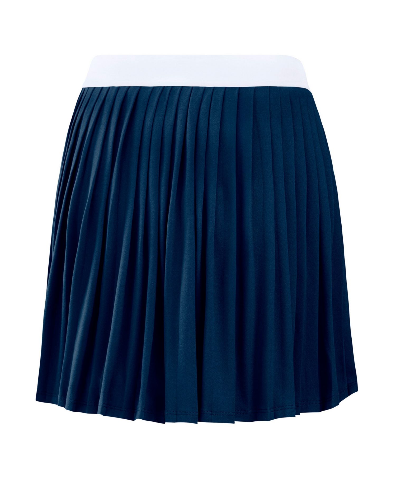Women's Navy Atlanta Braves Pleated Skort