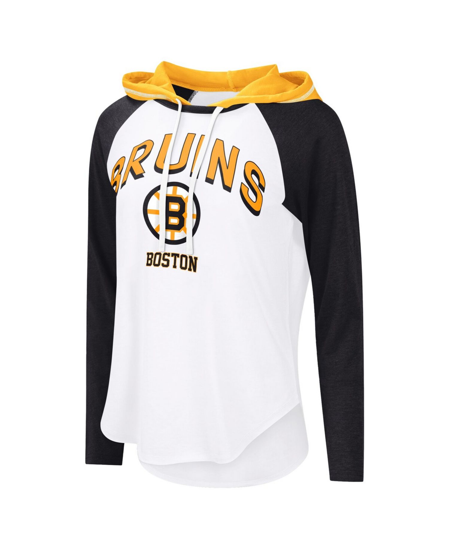Women's White Boston Bruins MVP Hooded Long-Sleeve T-Shirt