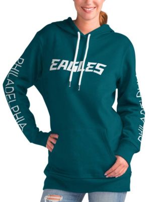 Women's Midnight Green Philadelphia Eagles Extra Inning Pullover Hoodie