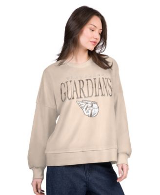 Women's Sand Cleveland Guardians Oversized Vet II Sweatshirt