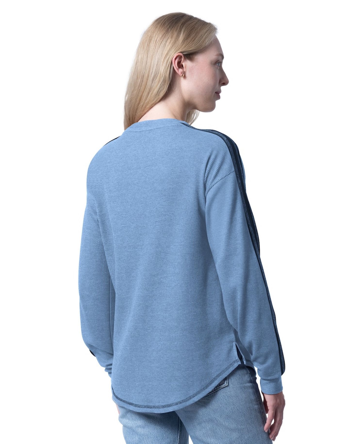 Women's Light Blue Memphis Grizzlies Advantage Tri-Blend Long Sleeve T-Shirt