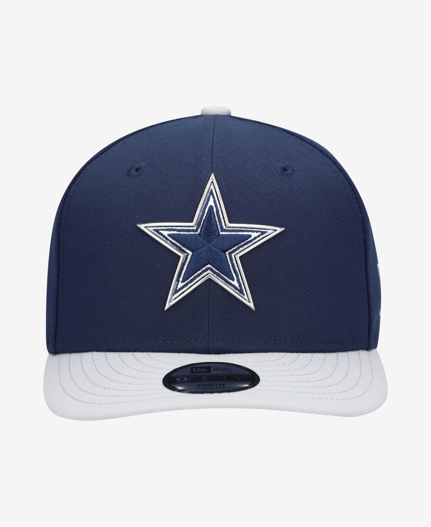 Big Boys and Girls Navy/Silver Dallas Cowboys 2026 NFL Draft Pre-Curved 9FIFTY Snapback Hat