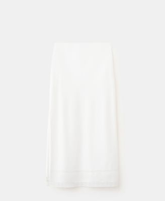 Women's Lace Details Linen Skirt