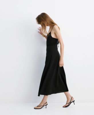 Women's Stitching Details Midi Dress