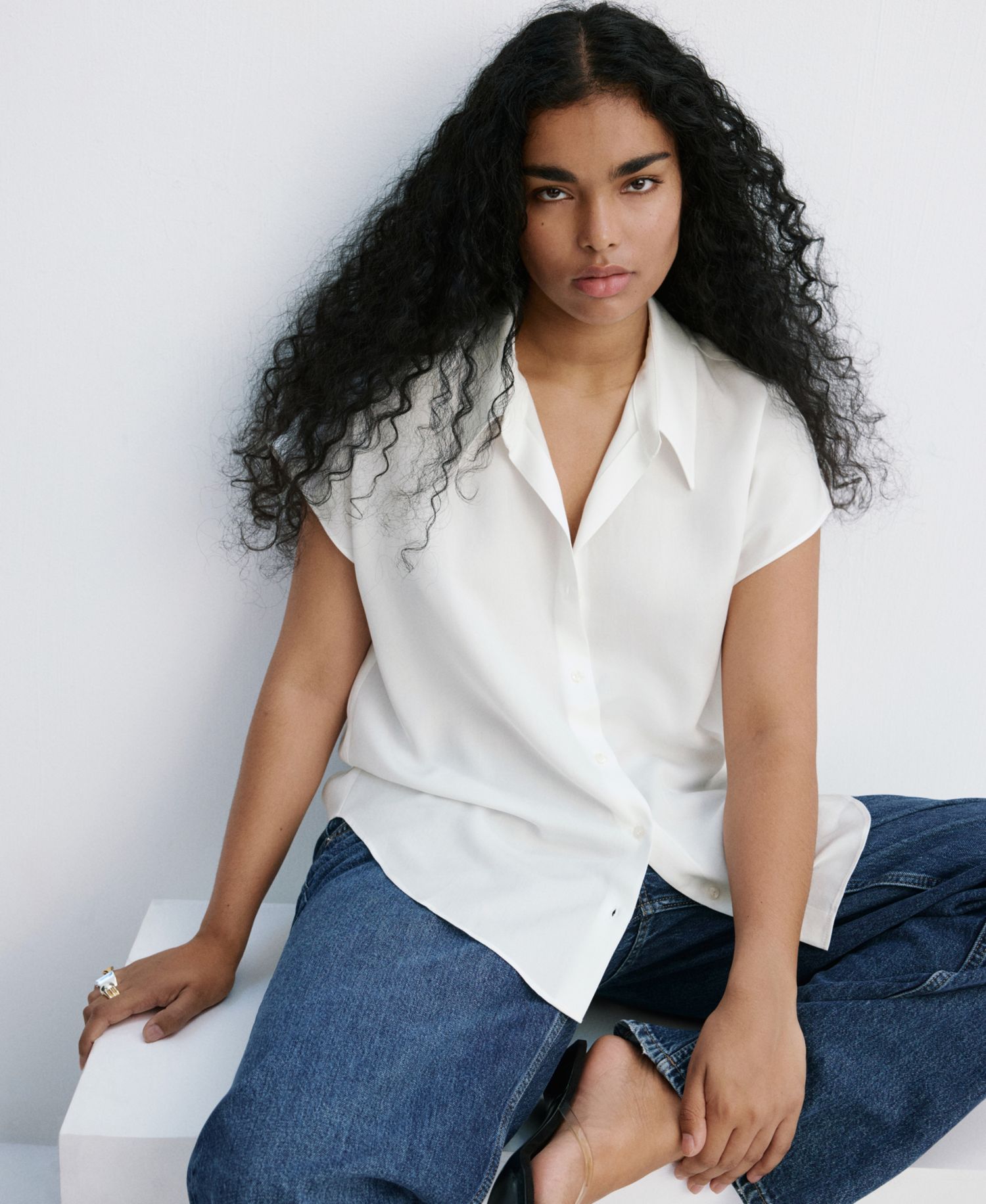 Women's Short-Sleeved Lyocell Shirt