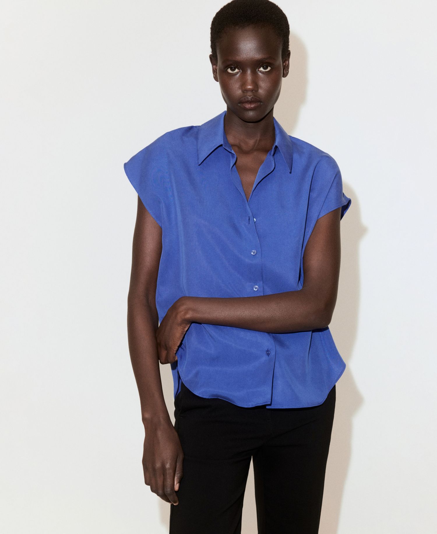 Women's Short-Sleeved Lyocell Shirt