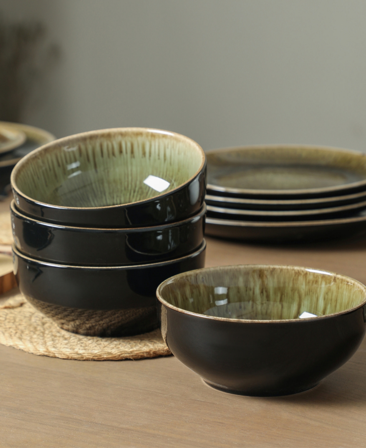 Stone Lain Riley 12-Piece Dinnerware Set, Service For 4