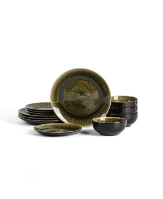 Riley 12-Pc. Dinnerware Set, Service For 4