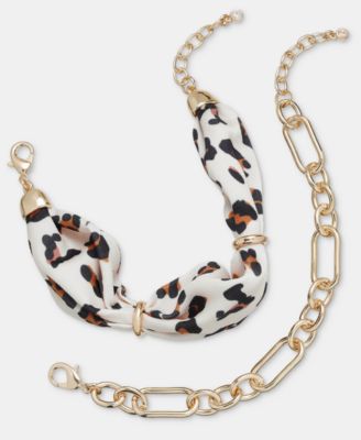 Link & Scarf Flex Bracelets, 2-Piece Set