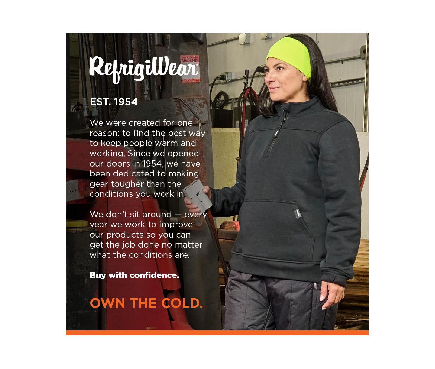Женская толстовка RefrigiWear Quarter-Zip Fleece, цвет: Чёрный — фото 4
