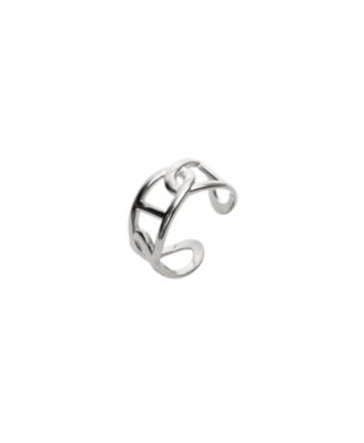 Women's Large Chain Ring Sterling Silver