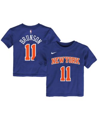 Toddler Jalen Brunson Blue New York Knicks Icon Name & Number T-Shirt