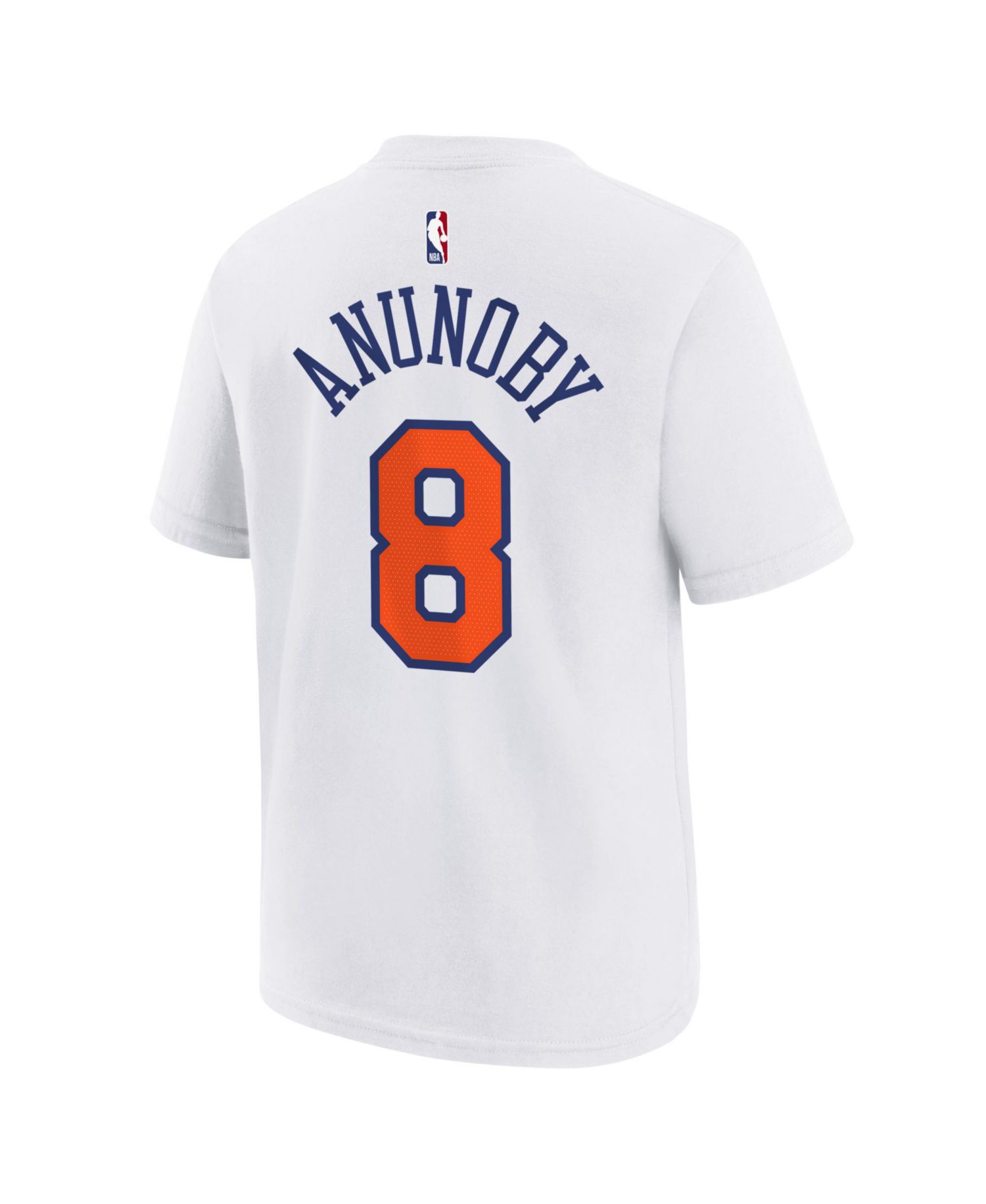 Big Boys and Girls OG Anunoby White New York Knicks Association Name & Number T-Shirt