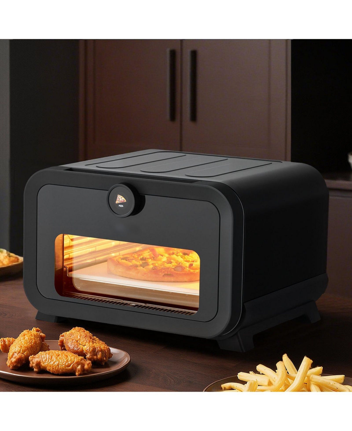 Cozito Electric Pizza Oven Air Fry Combo, 12 inches Pizza Maker with 8 Presets