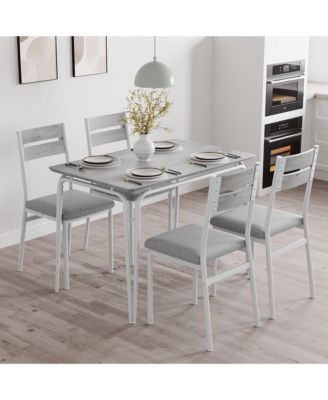 Dining Table for 2, Small Table and Chairs Set of 2, Square Dinette Set for 2, 3 Piece Kitchen & Dining Room Sets