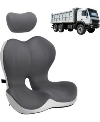 Memory Foam Seat Cushion, Lumbar-Hip Integrated Pad, Pain Relief and Posture Support, Breathable, Washable, Non-Slip, for Office Chair, Car