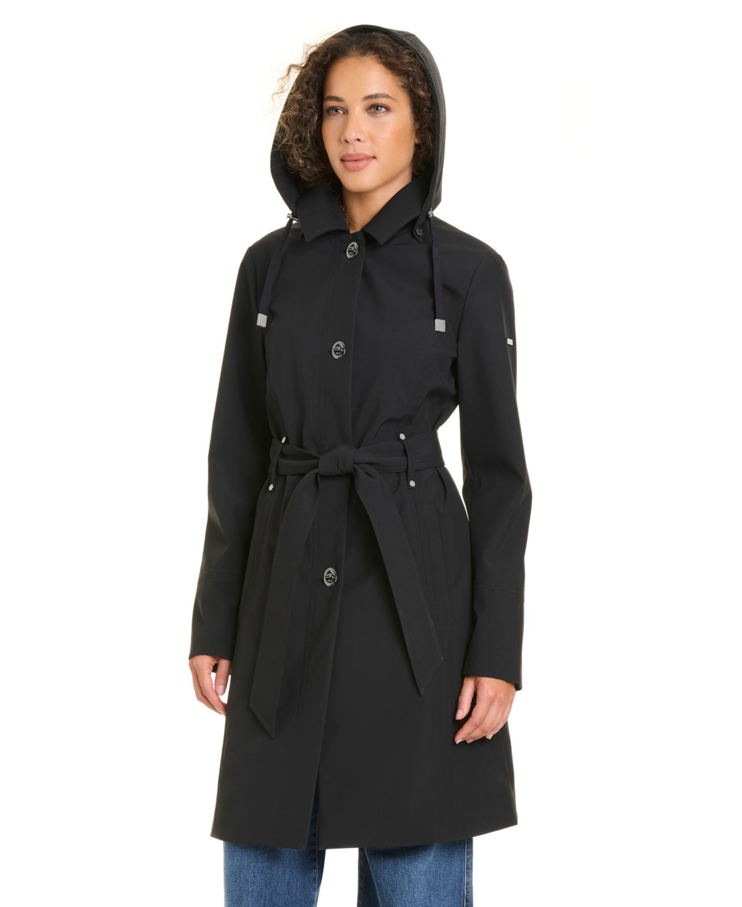 Women's Belted Softshell Coat