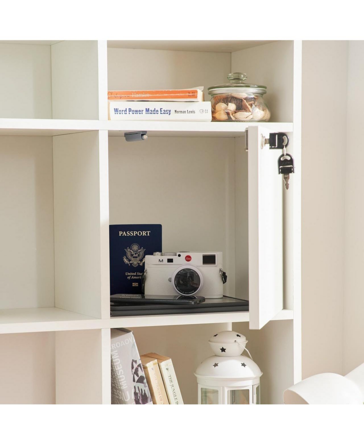 DormCo Yak About It Lockable Safe Dorm Desk Bookshelf