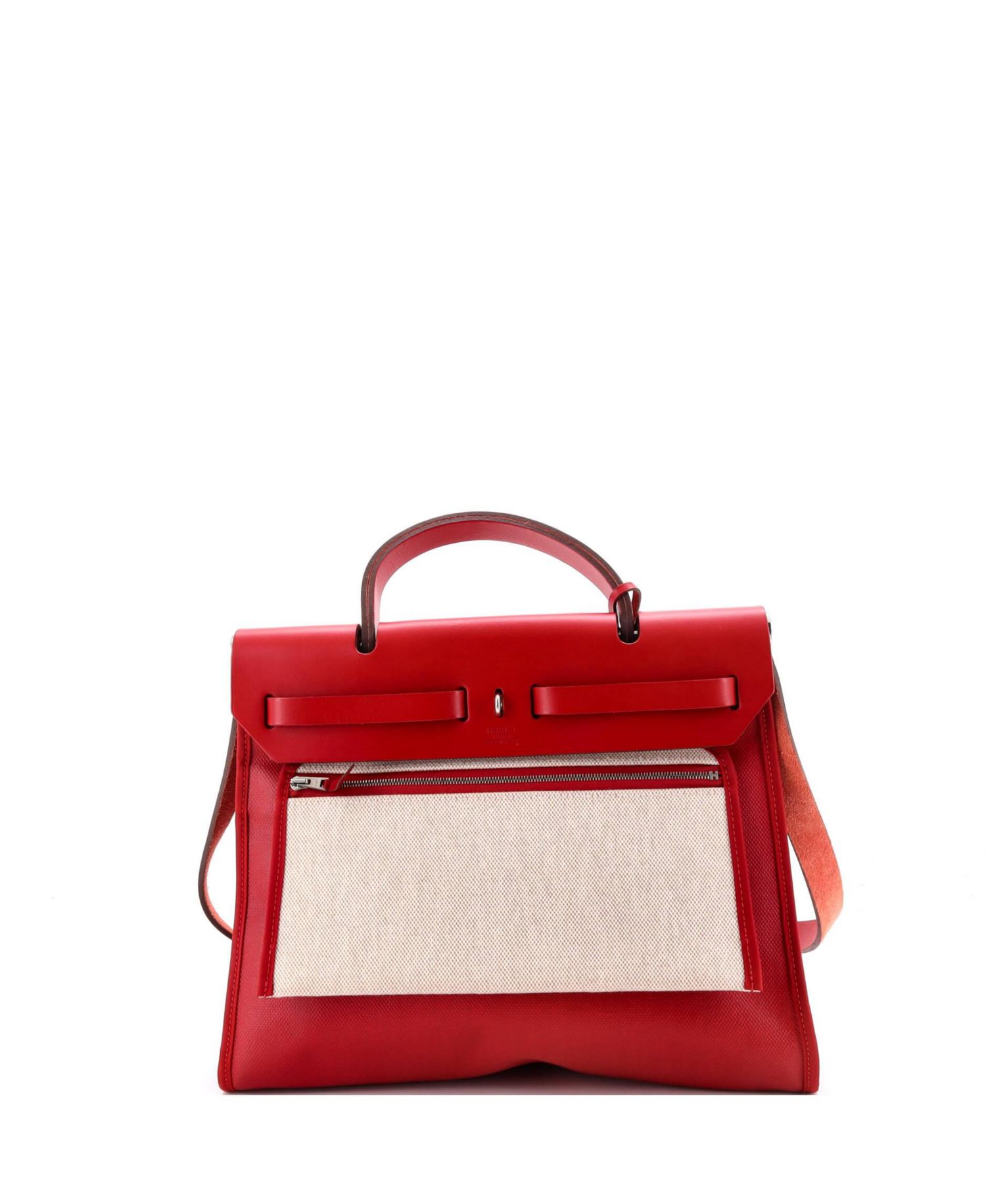 31 Herbag Zip Berline Vache Canvas and Leather