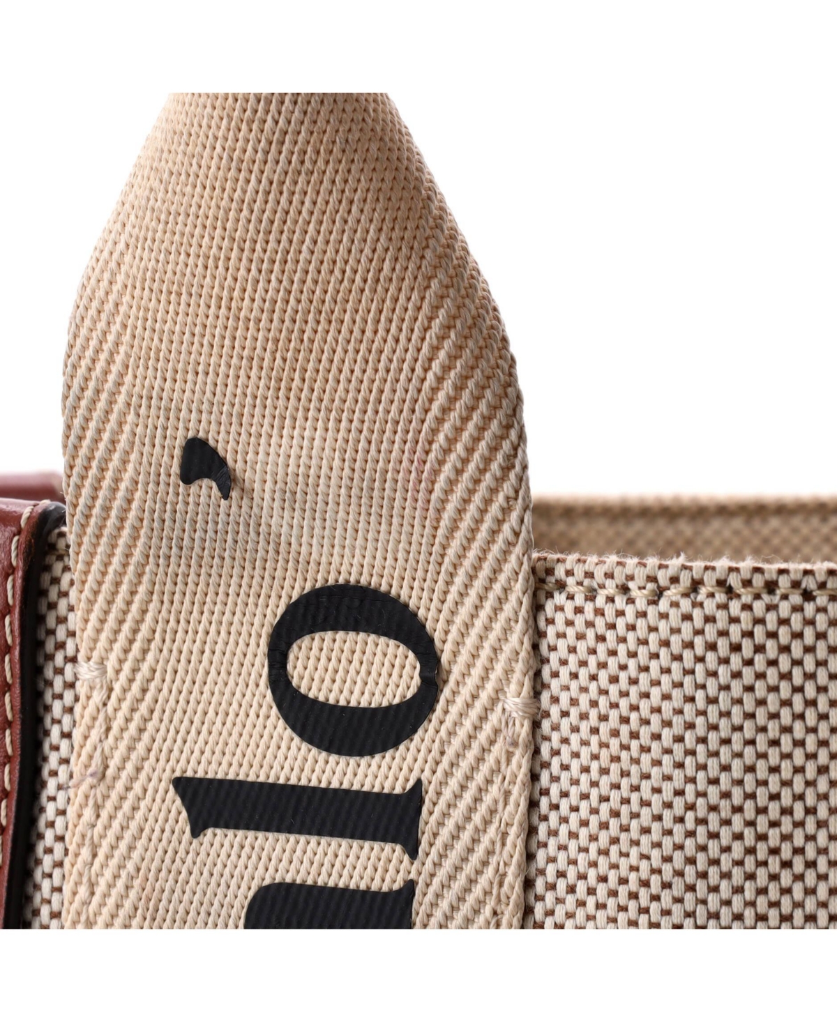 Pre-Owned Chloe Small Woody Convertible Tote Canvas with Leather